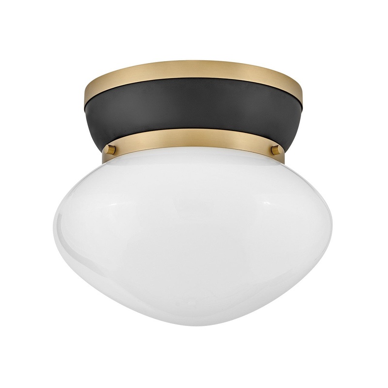 LED Flush Mount from the Lucy Collection in Black Finish by Lark