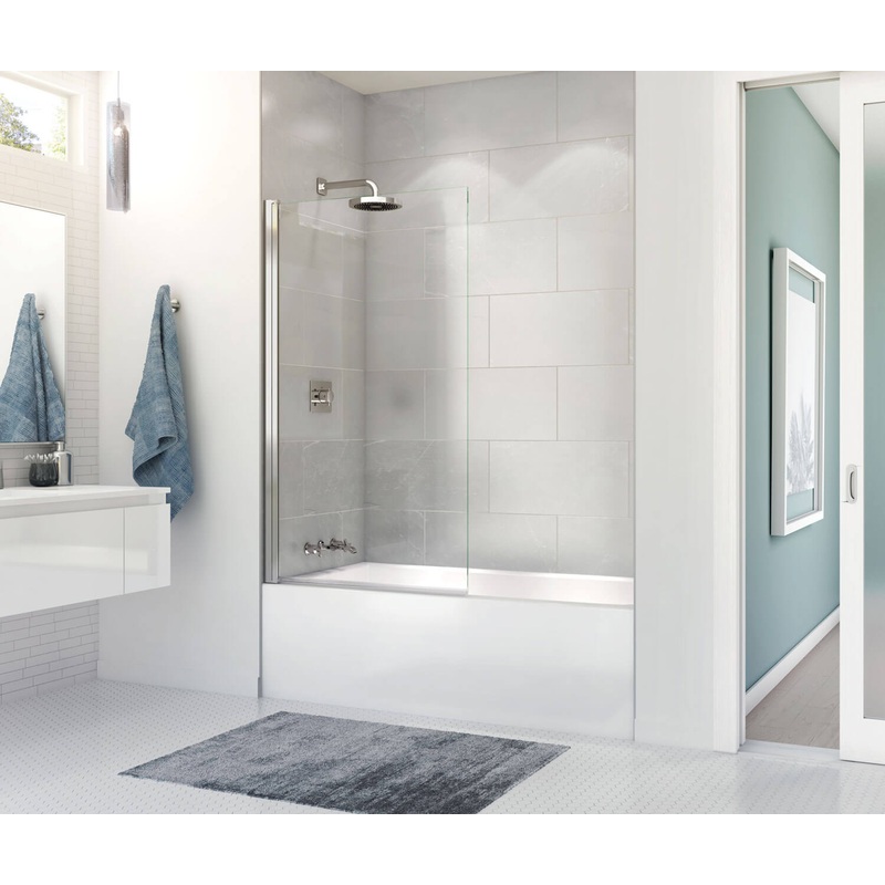 MAAX 106348-000-001-001 Rubix Access 6030 Acrylic Alcove Left-Hand Drain Bathtub in White