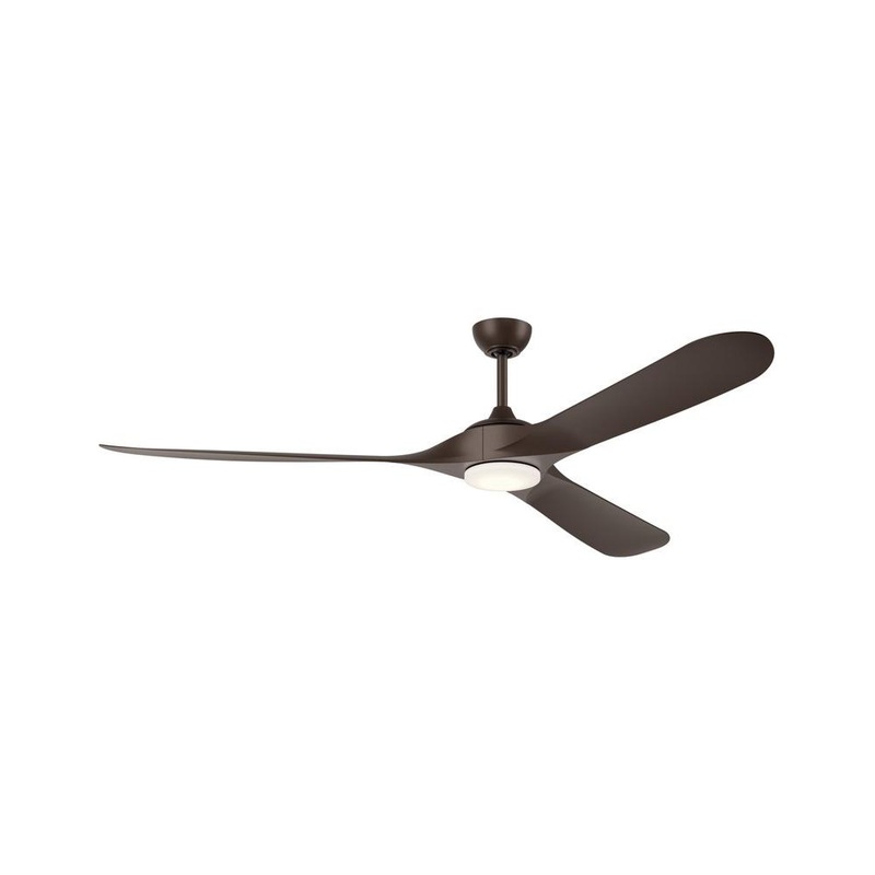 Mylo 80″ Weather+ Ceiling Fan Satin Natural Bronze