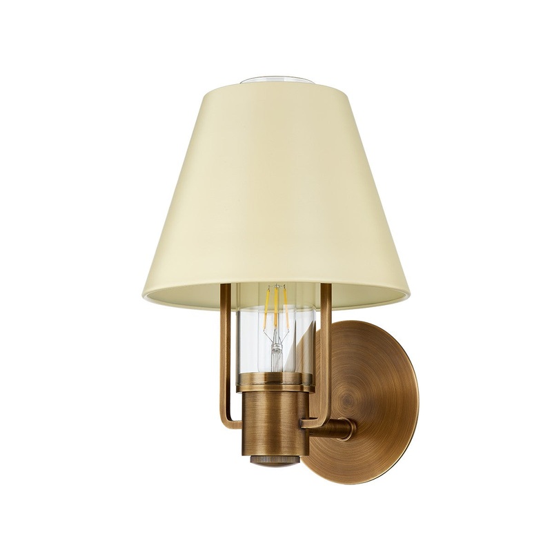 One Light Wall Sconce from the Kindle Collection in Patina Brass Finish by Troy Lighting