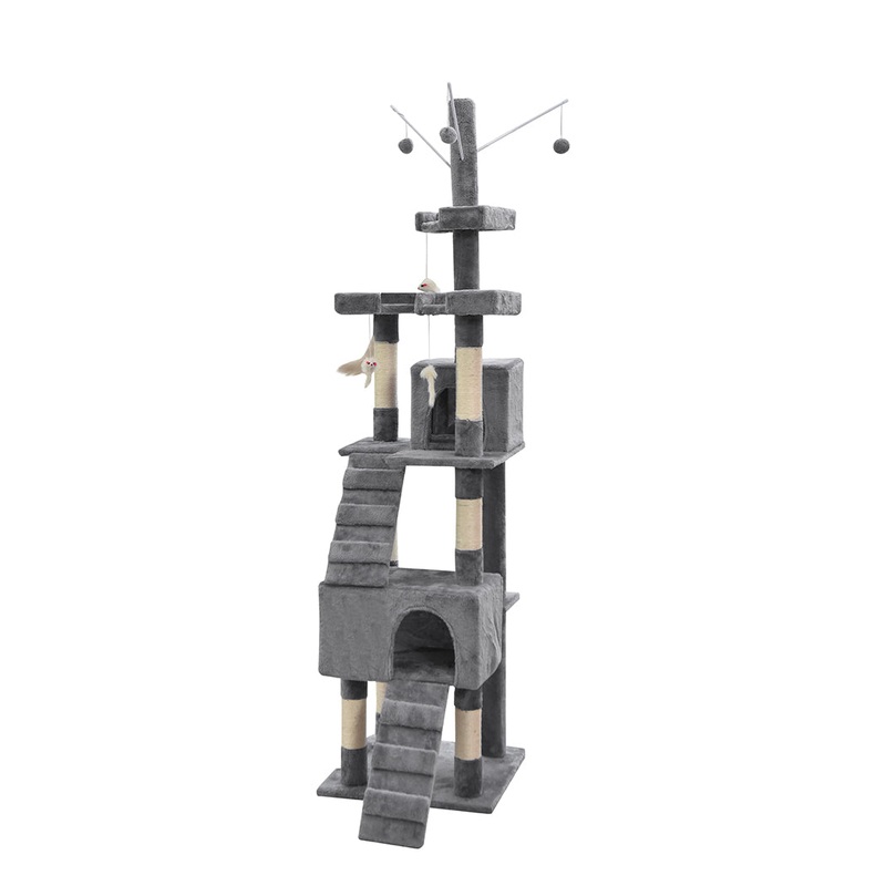 PaWz Cat Tree Scratching Post Scratcher Grey