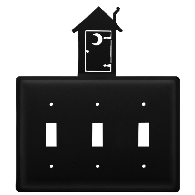 Village Wrought Iron ESSS-256 Triple Outhouse Triple Switch Cover