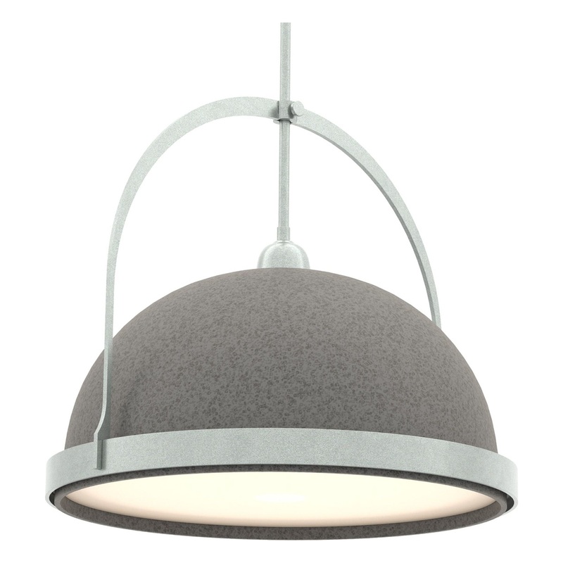 Atlas Large Pendant Vintage Platinum Natural Iron