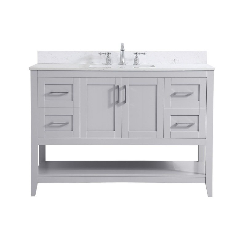Bathroom Vanity Set from the Aubrey Collection in Grey Finish by Elegant Lighting