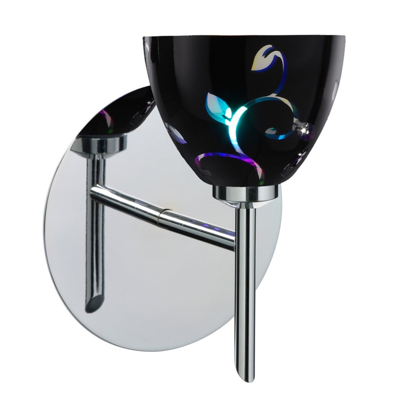 Besa 1SW-1858VB-CR Divi One Light Wall Sconce Chrome