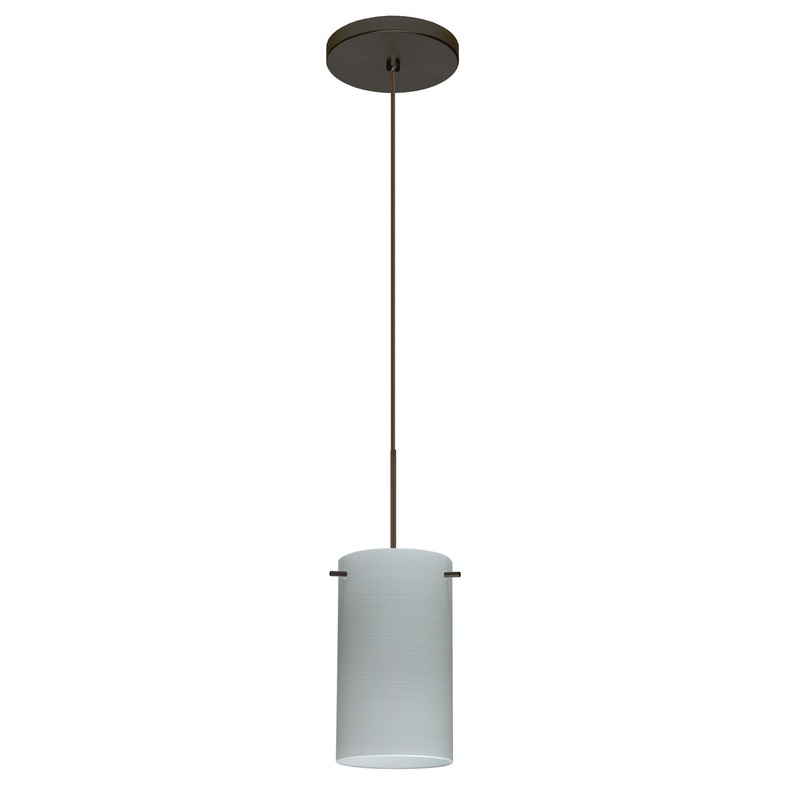 Besa 1XT-4404KR-BR Stilo One Light Pendant Bronze