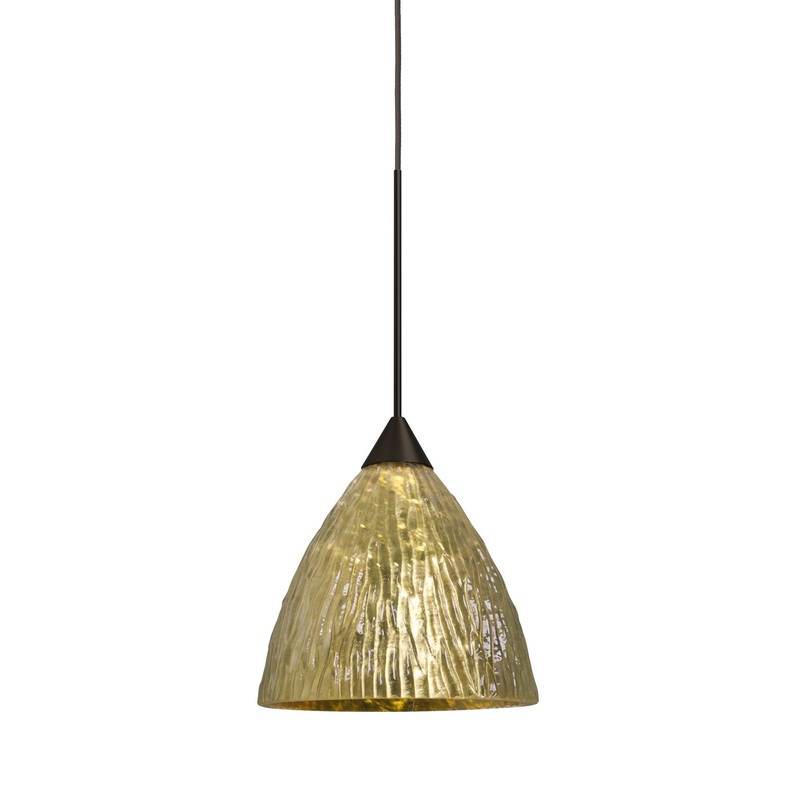 Besa 1XT-EVEGS-LED-BR Eve One Light Pendant Bronze