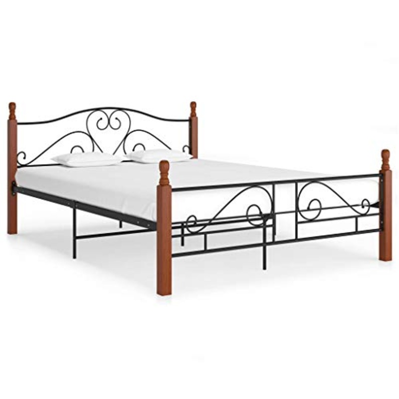 FAMIROSA Giroletto Nero in Metallo 160×200 cm-4936