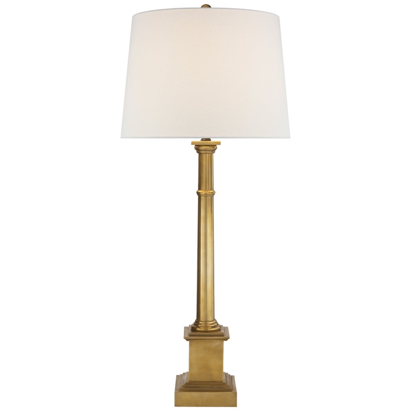 One Light Table Lamp from the Josephine Collection in Hand-Rubbed Antique Brass Finish by Visual Comfort Signature