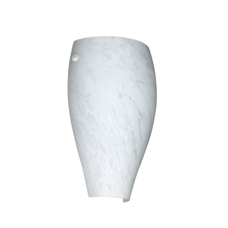 One Light Wall Sconce from the Chelsea Collection in White Finish by Besa