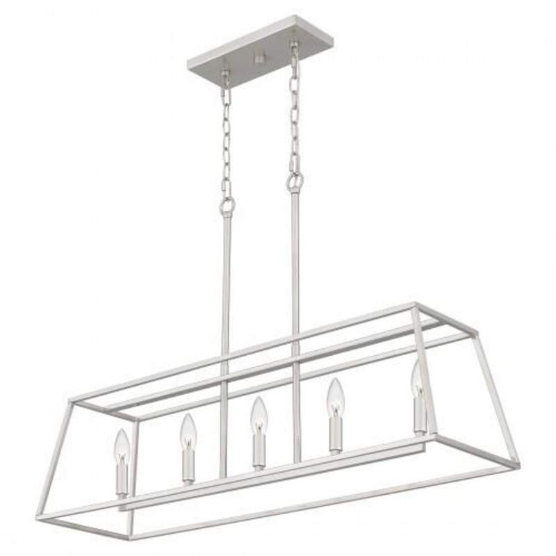 Quoizel PRC536BN Prescott Island 5 lights brushed nickel Island Light