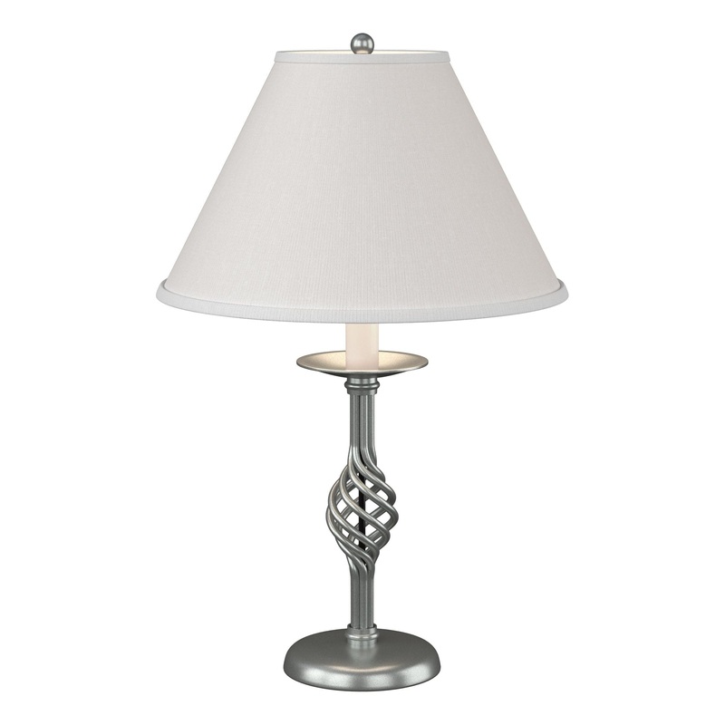 Twist Basket Table Lamp Vintage Platinum