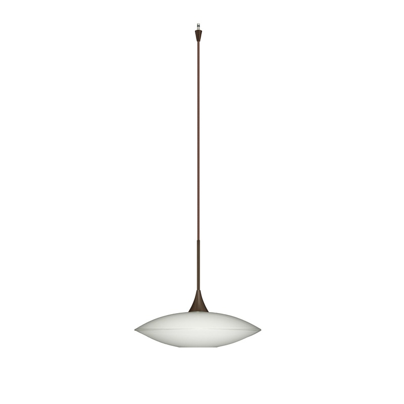 Besa XP-629406-BR Spazio One Light Pendant Bronze