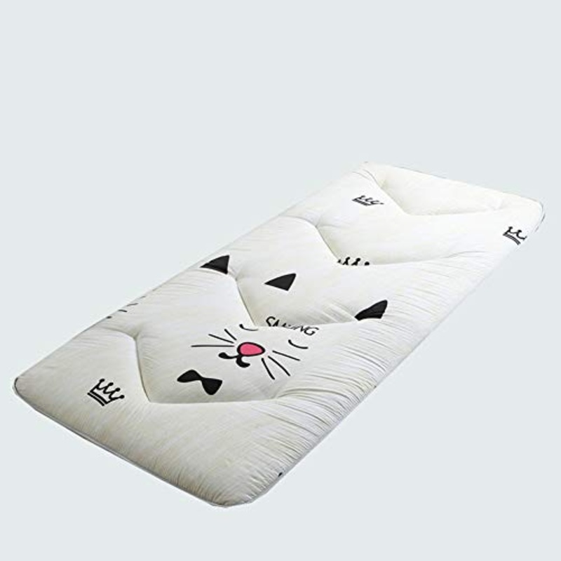 GLY Modello Cat Piano Materasso Tatami,futon Giapponese,futon Pieghevole,Materasso Pieghevole, Dormitorio Mattress Pad Bambini (Color : Beige, Size : 90x200cm)