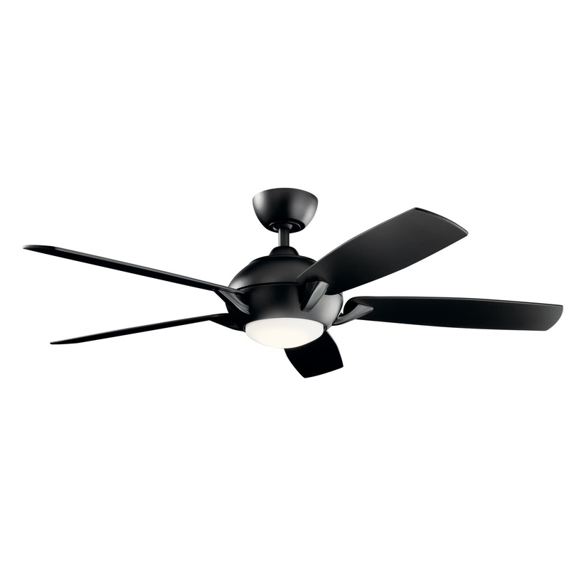 Kichler 330001SBK 54″ Ceiling Fan, Satin Black