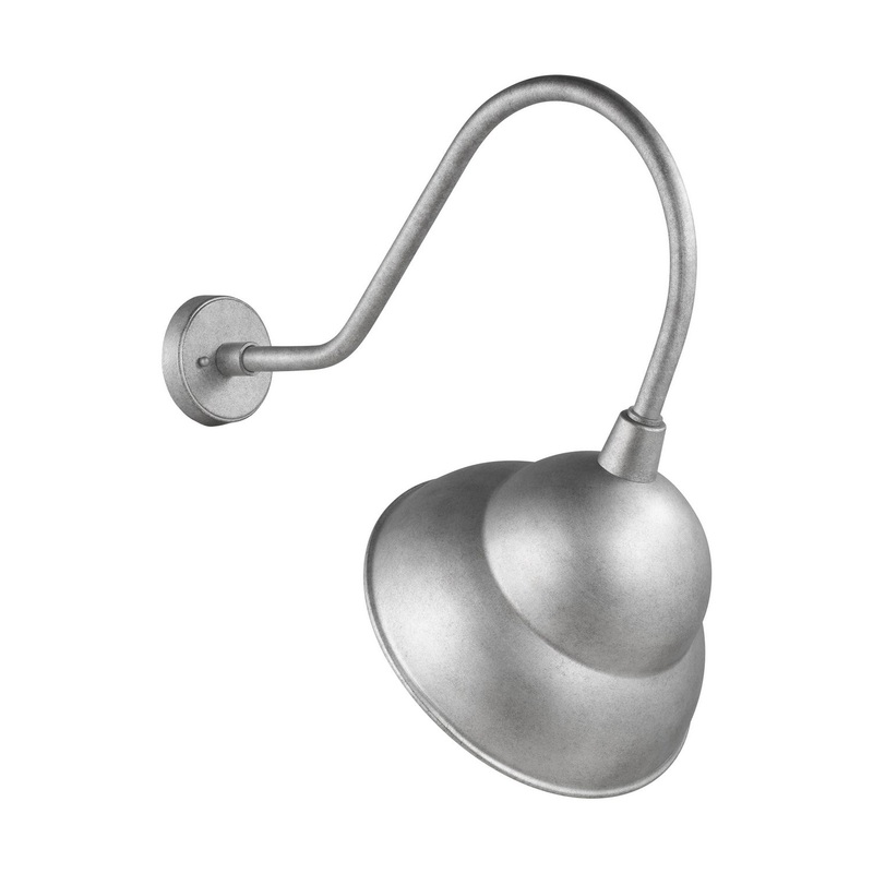 One Light Outdoor Wall Lantern from the Barn Light Collection in Weathered Pewter Finish by Visual Comfort Studio