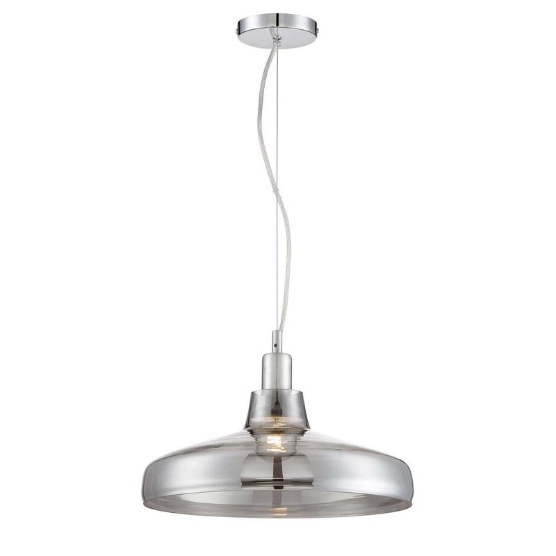 One Light Pendant from the Dover Collection in Dark Grey Finish by Arnsberg
