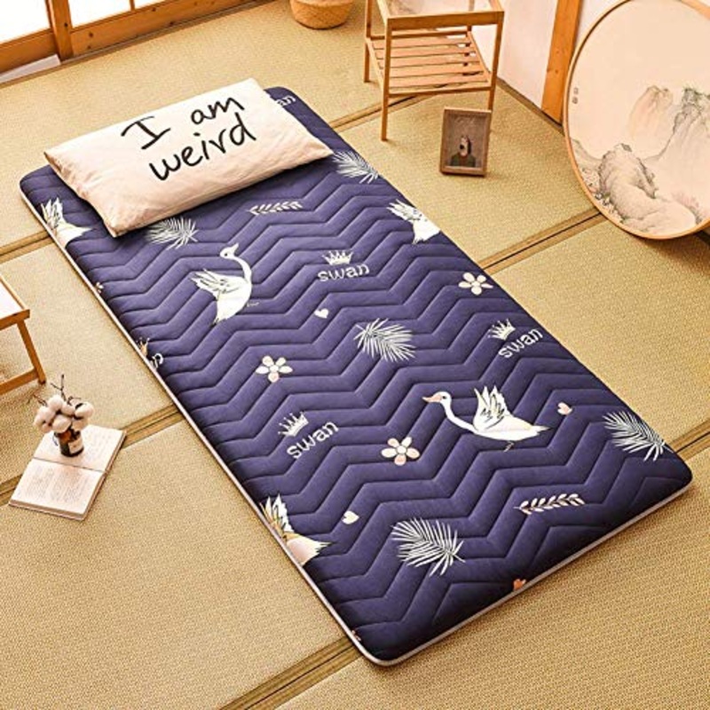 Z&HA Tatami Tappetino, 5 cm di Spessore Tappetino futon MattressTopper Tradizionale Giapponese futon ispessite Queen Size Standard Dimensione Dorm,O,120×190 cm
