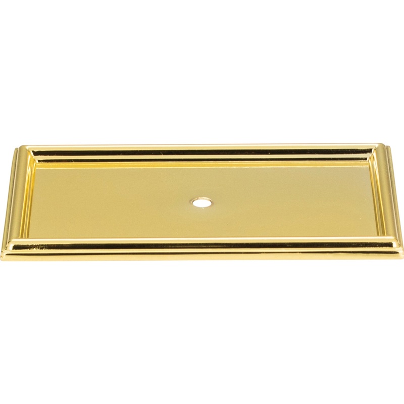 Atlas Homewares Campaign Rope Backplate 3 11/16 Inch Polished Brass