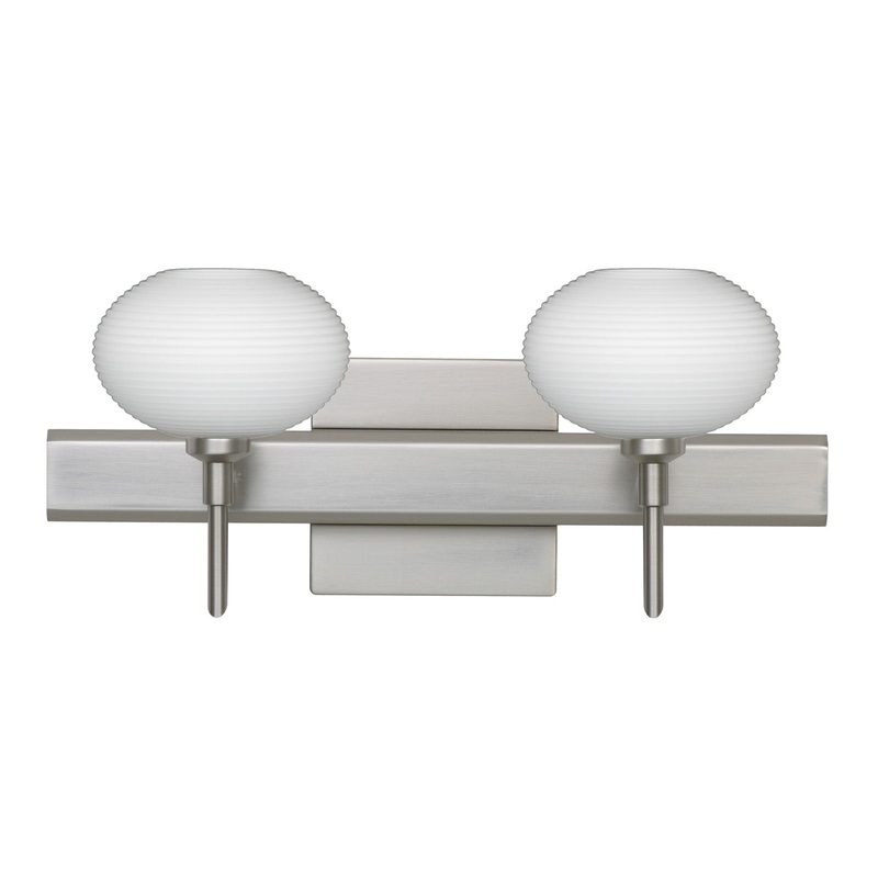 Besa 2SW-561207-SN-SQ Lasso Two Light Wall Sconce Satin Nickel