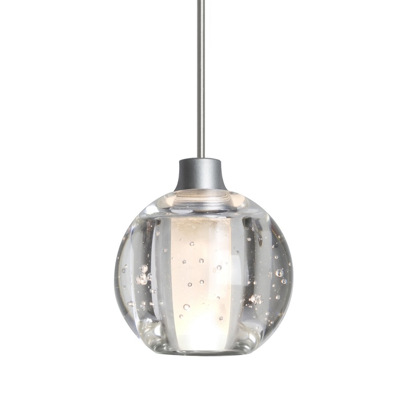 Besa X-BOCA5BB-SN Boca 5 One Light Pendant Satin Nickel