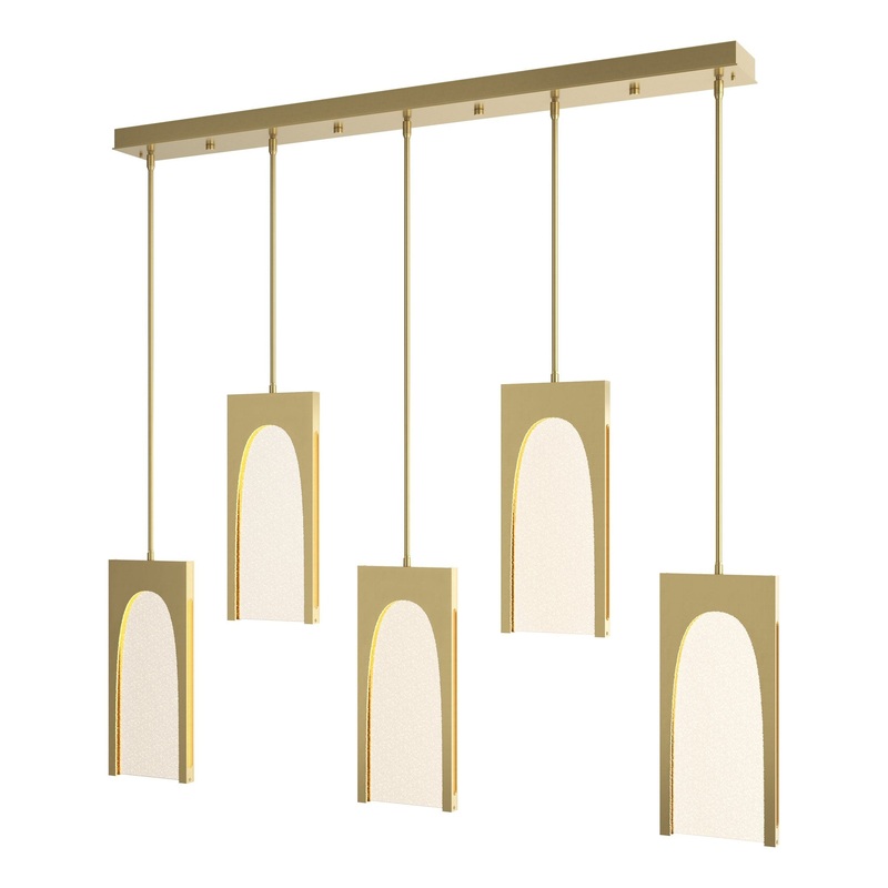 Cypress 5-Light Pendant Modern Brass