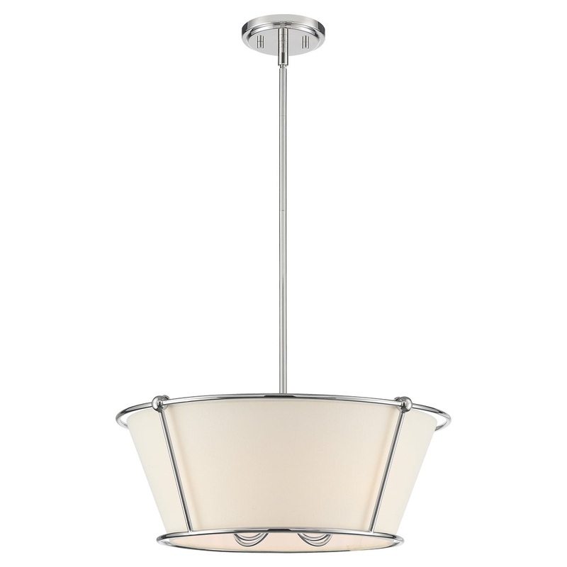 Four Light Semi Flush Mount from the Pulito Collection in Polished Nickel Finish by Eurofase