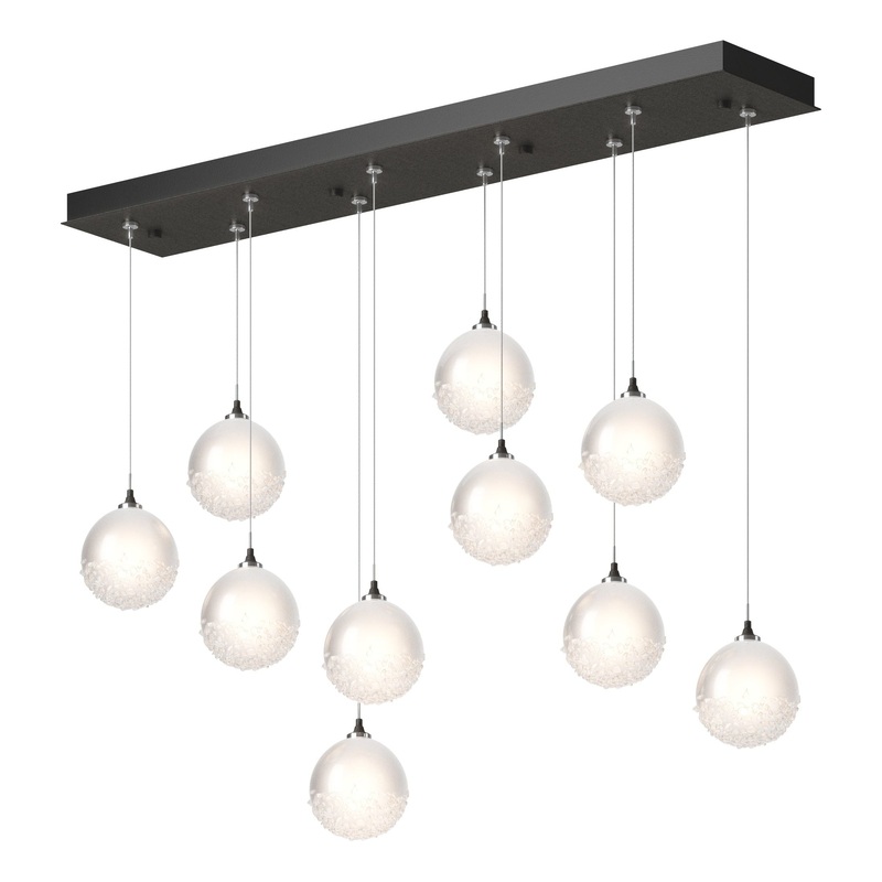 Fritz Globe 10-Light Pendant Natural Iron