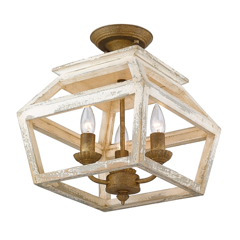 Haiden Semi-Flush in Burnished Chestnut