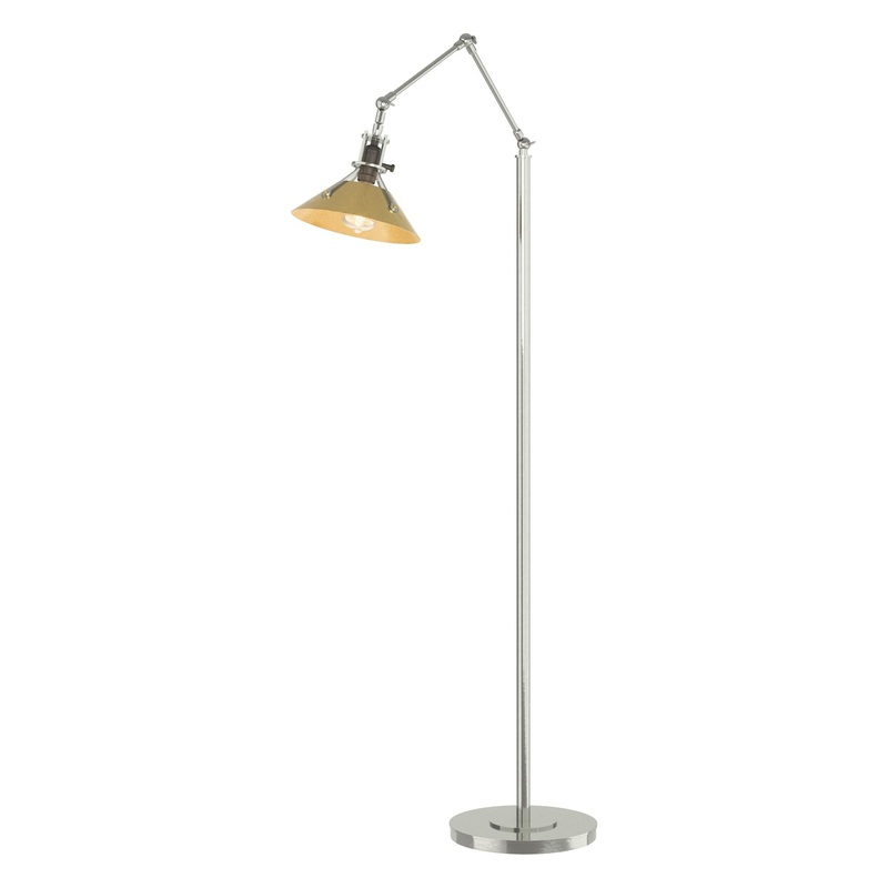 Henry Floor Lamp Sterling Modern Brass