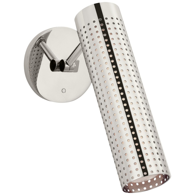LED Wall Sconce from the Precision Collection in Polished Nickel Finish by Visual Comfort Signature