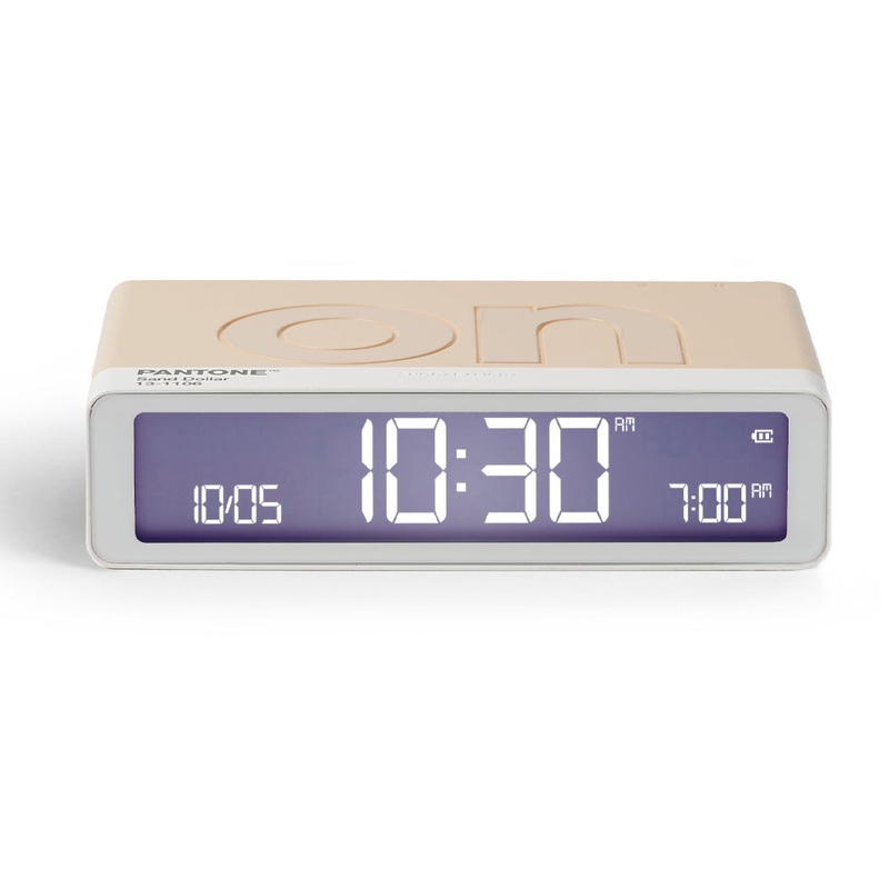 Lexon Flip Classic Reversible Alarm Clock PANTONE – Sand