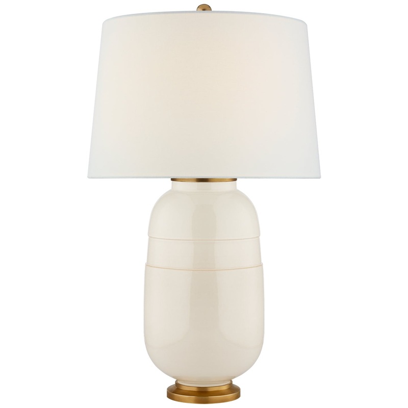 One Light Table Lamp from the Newcomb Collection in Ivory Finish by Visual Comfort Signature