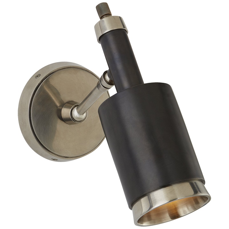 One Light Wall Sconce from the Anders Collection in Antique Nickel and Bronze Finish by Visual Comfort Signature