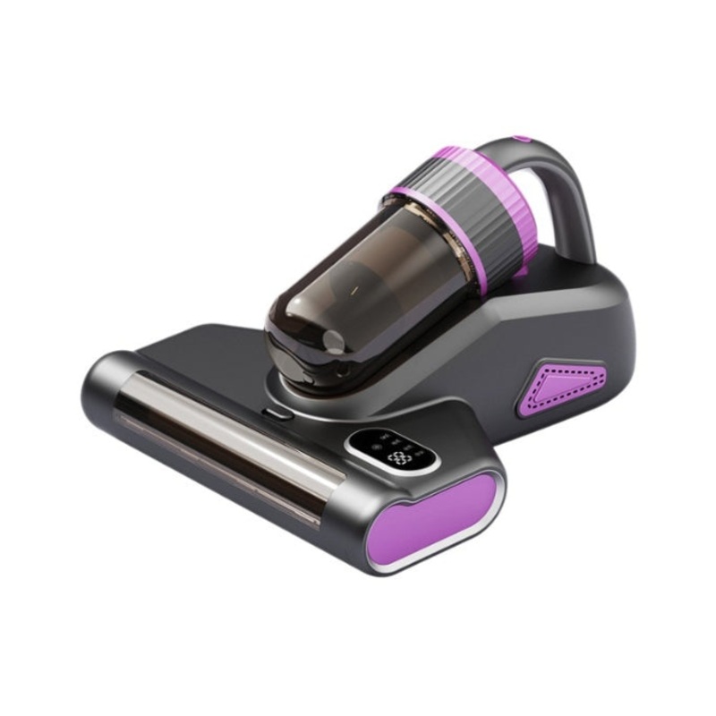 Purple Advanced Cordless UV-C Dust Mite Vacuum – Handheld Cleaner with Hot Air, Pulsating Pads & LED Display