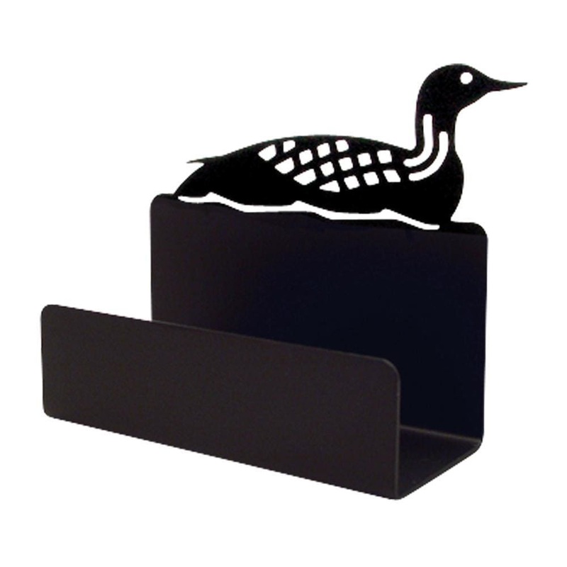 Village Wrought Iron BCH-116 Loon Busines Card Holder