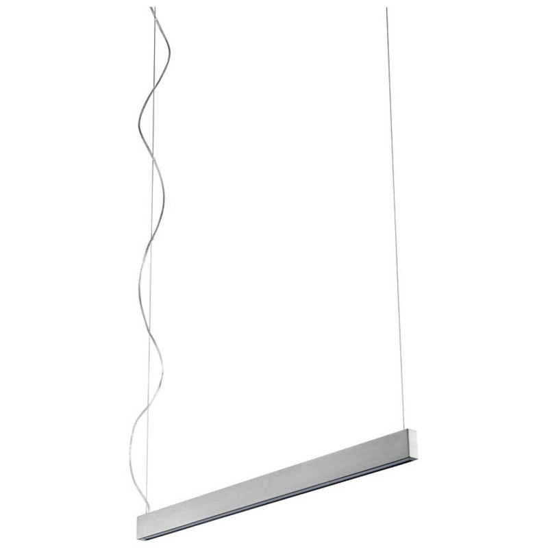 Zepp Single-Light 38″ LED Linear Pendant – Satin Nickel