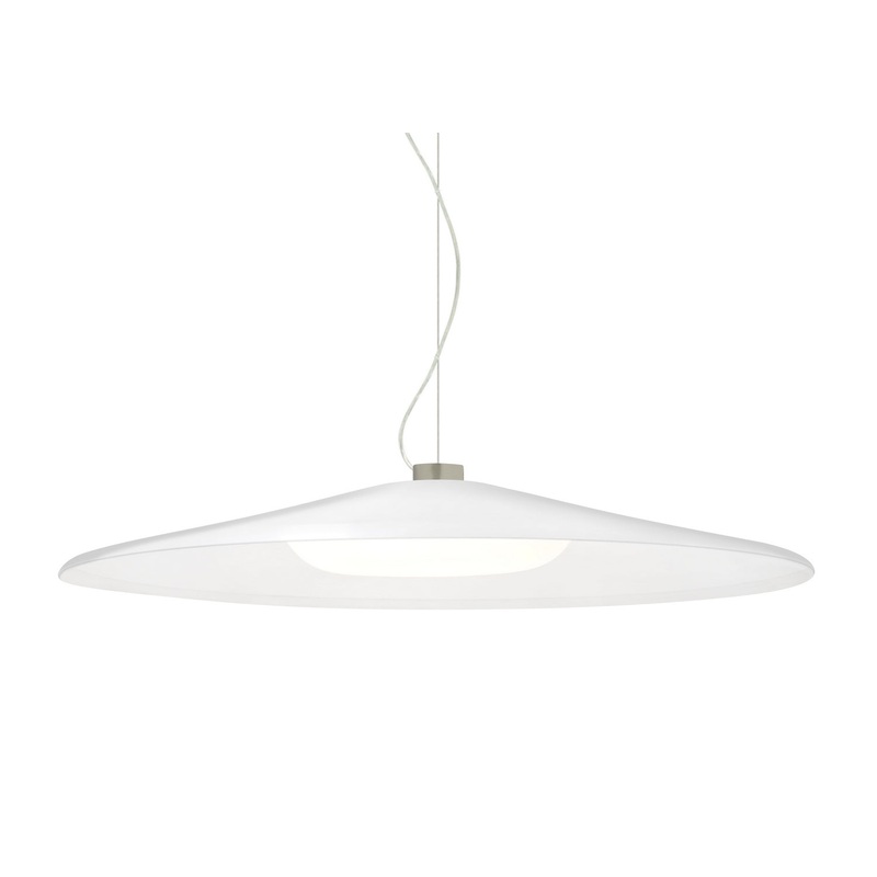 Besa 1KX-SWANWH-LED-SN Swan LED Pendant Satin Nickel