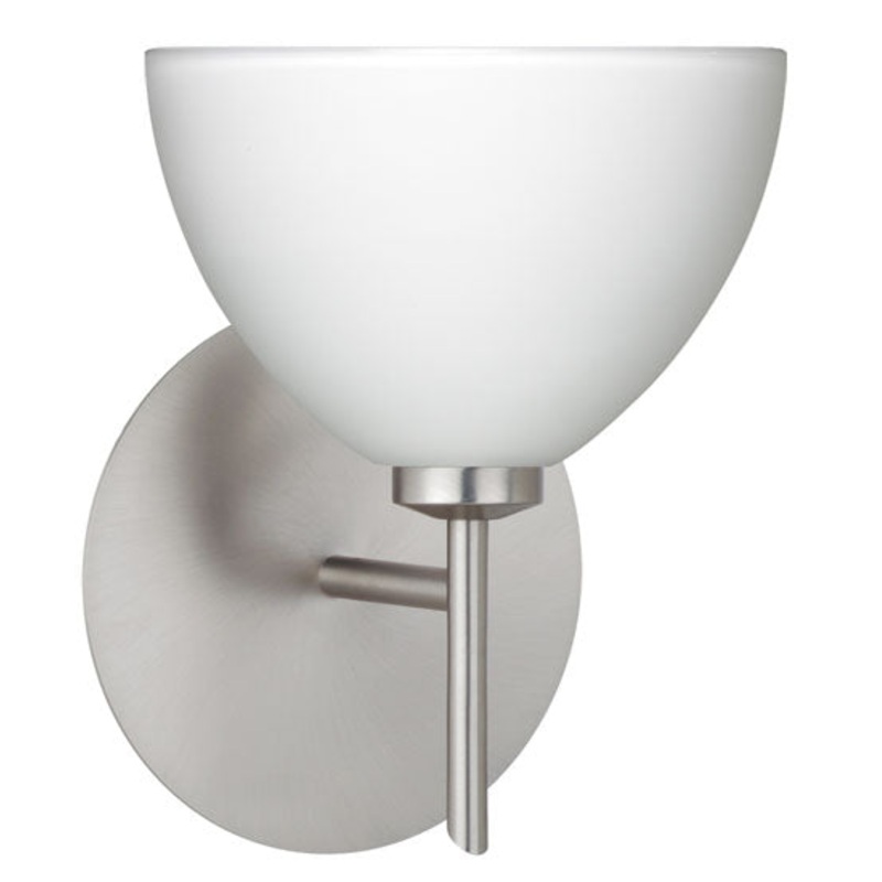 Besa 1SW-467907-SN Brella One Light Wall Sconce Satin Nickel