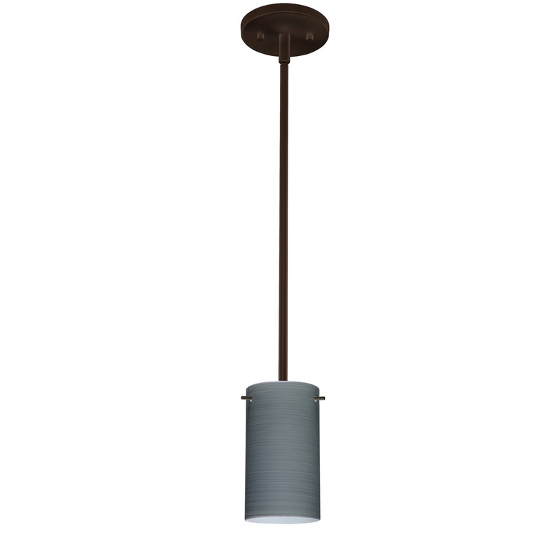 Besa 1TT-4404TN-HAL-BR Stilo One Light Pendant Bronze