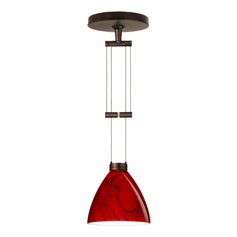 Besa 1XA-1779MA-BR Mia One Light Pendant Bronze