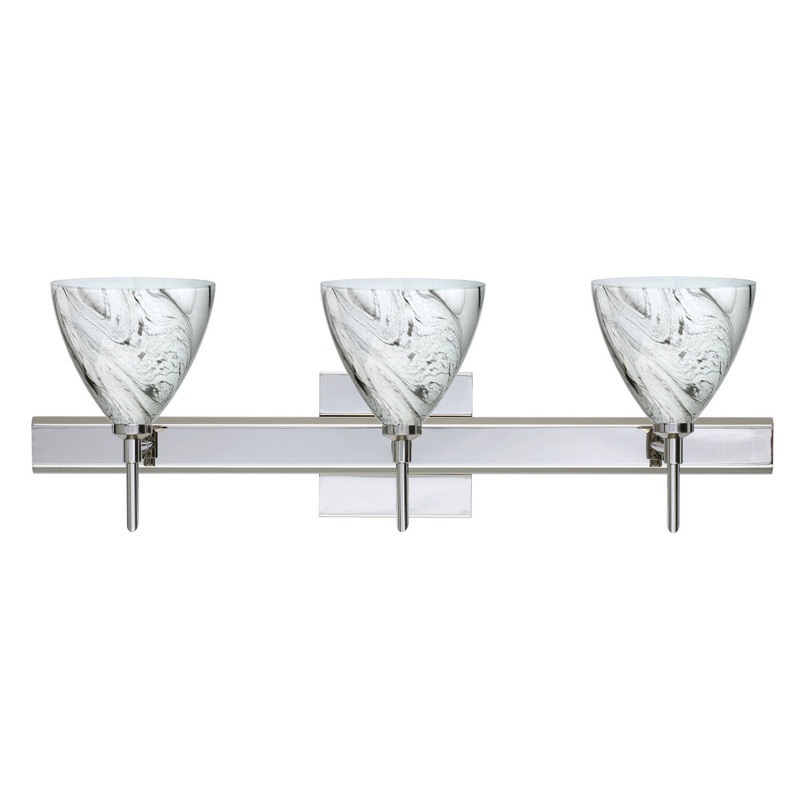 Besa 3SW-1779MG-CR-SQ Mia Three Light Wall Sconce Chrome (Discontinued)