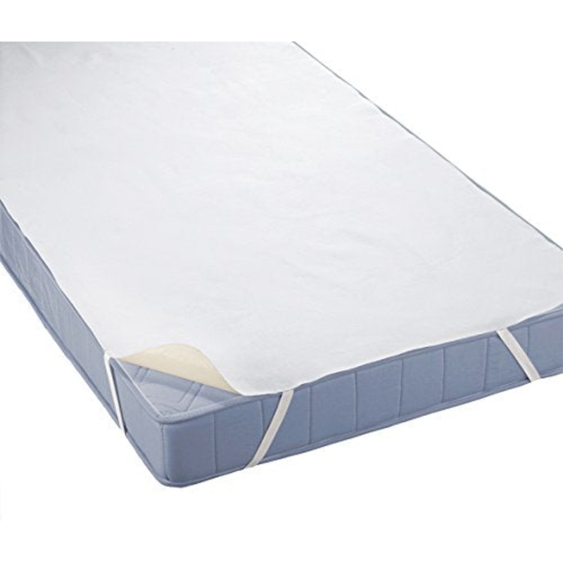 Biberna 808315-001-140 Coprimaterasso impermeabile a mollettoni 100×200 cm colore: Bianco