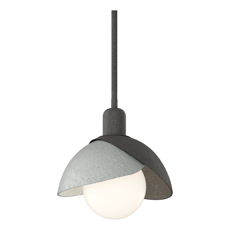 Brooklyn Double Shade Mini Pendant Natural Iron Vintage Platinum