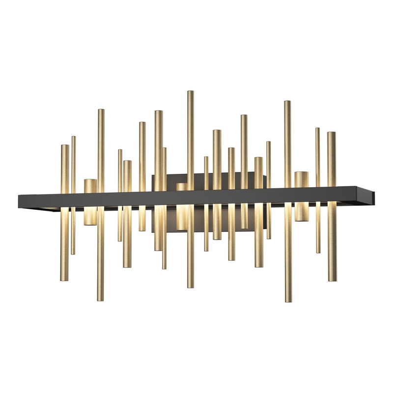 Cityscape LED Sconce Black Soft Gold