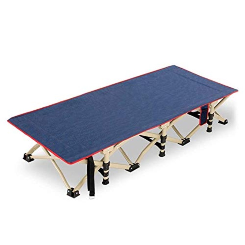 Lettino da campeggio pieghevole per esterni Letto pieghevole  Letto pieghevole singolo  Ampliamento Tubo quadrato per ufficio Pausa pranzo Reclinabile Muto Letto portatile Ancora inviato Letto da ca