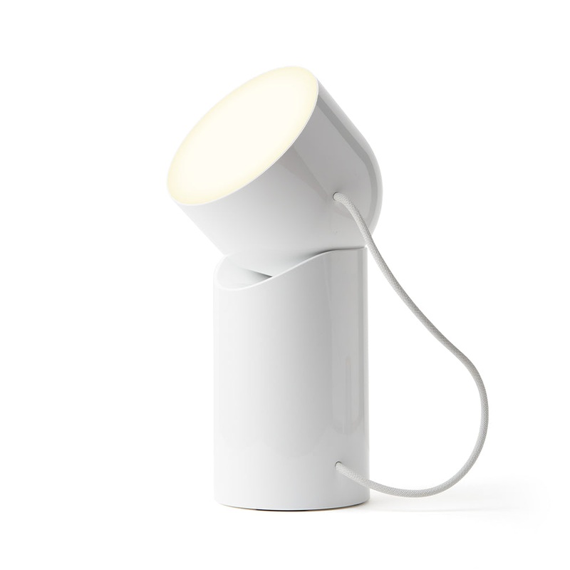 Lexon Orbe Portable Led Lamp With Moving Head – White