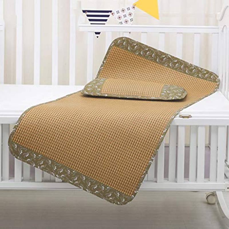 MBY Materassino in bamb, Bambino Neonato Bambini Letto della Scuola Materna Malacca Sedili, Nessun Odore Liscio No Burr Raffreddare Senza Ghiaccio (Color : Two-Piece, Size : 70170cm)