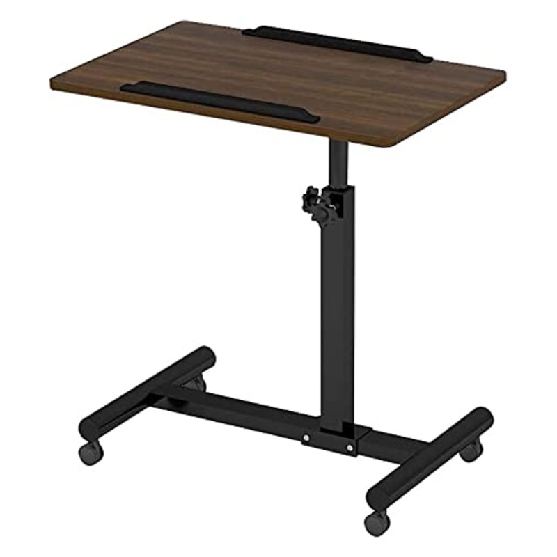 Mobile scrivania Altezza Regolabile Laptop tavola Mobile Computer Desk for Workstation Piccolo Spazio for Computer for Home Office Soggiorno (Color : Black Walnut, Size : 60cm x 40 cm)