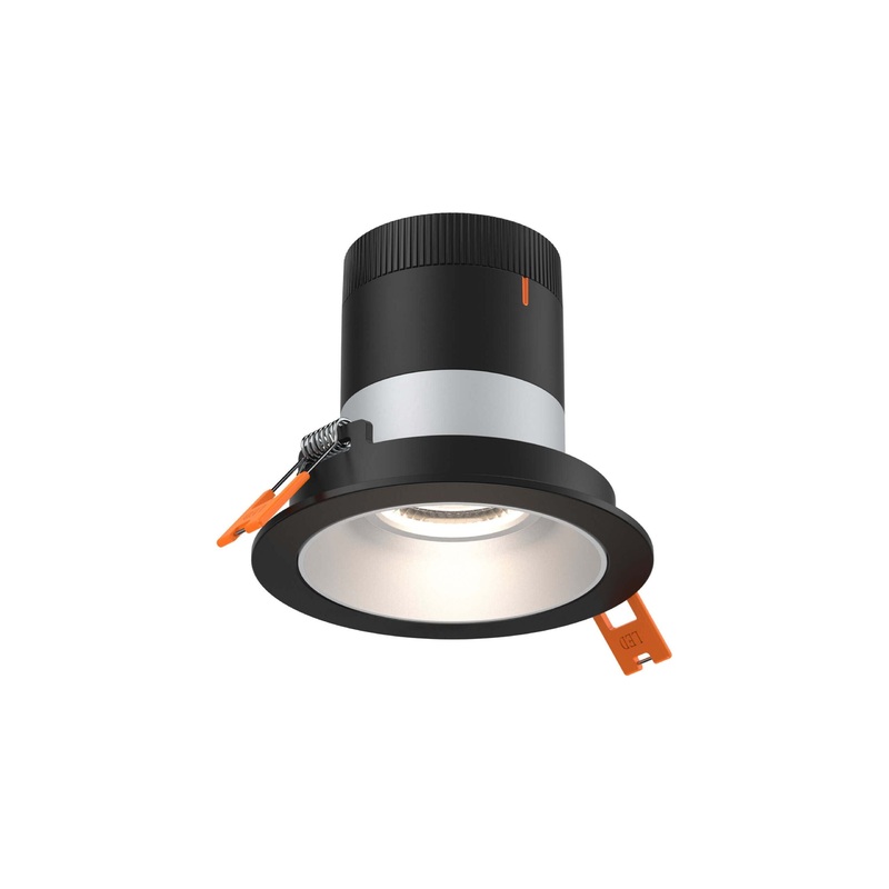 3″ Modular Downlight Alzak with Black Trim 35 Degrees Regressed